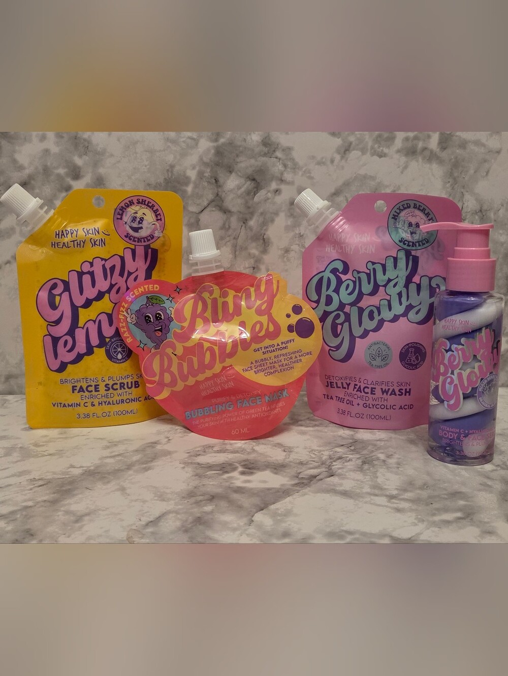 Happy Skin Healthy Skin 4 Piece Skin Care Set - Berry Scents